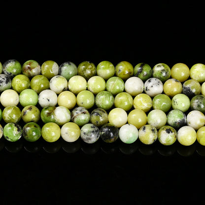 Green Opal loose beads Australian gemstone round beads