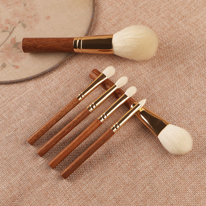 Golden Sandwood White Lamb Hair 6-Piece Makeup Brush Set