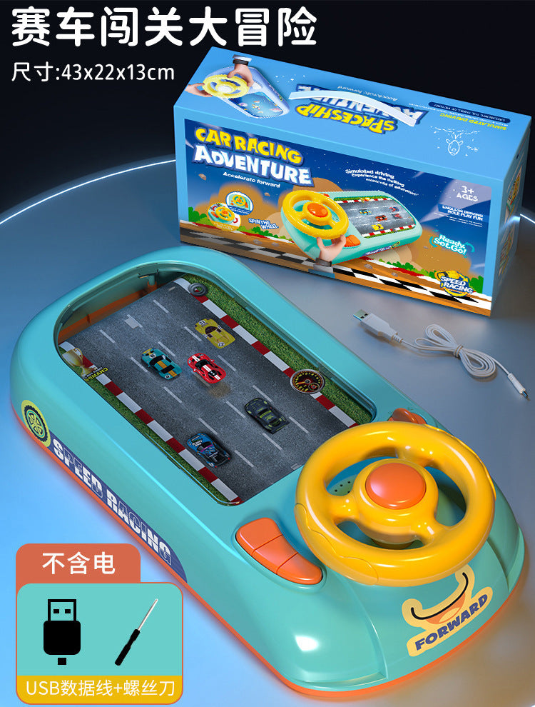 Children's Racing Game Console Simulation Desktop Steering Wheel