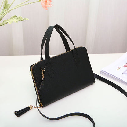 Double zipper mobile phone bag versatile shoulder bag