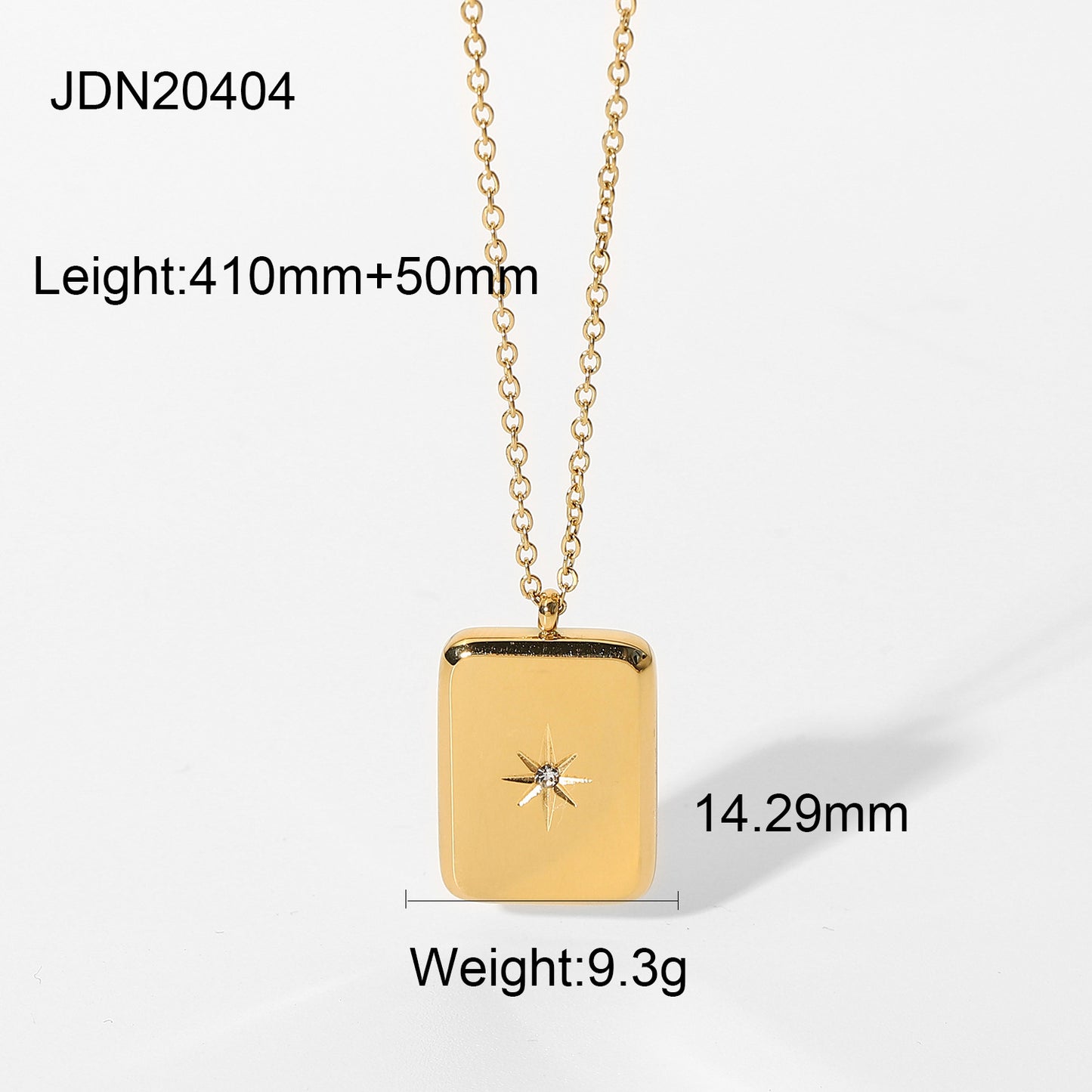 18K Gold Zircon Star Energy Necklace