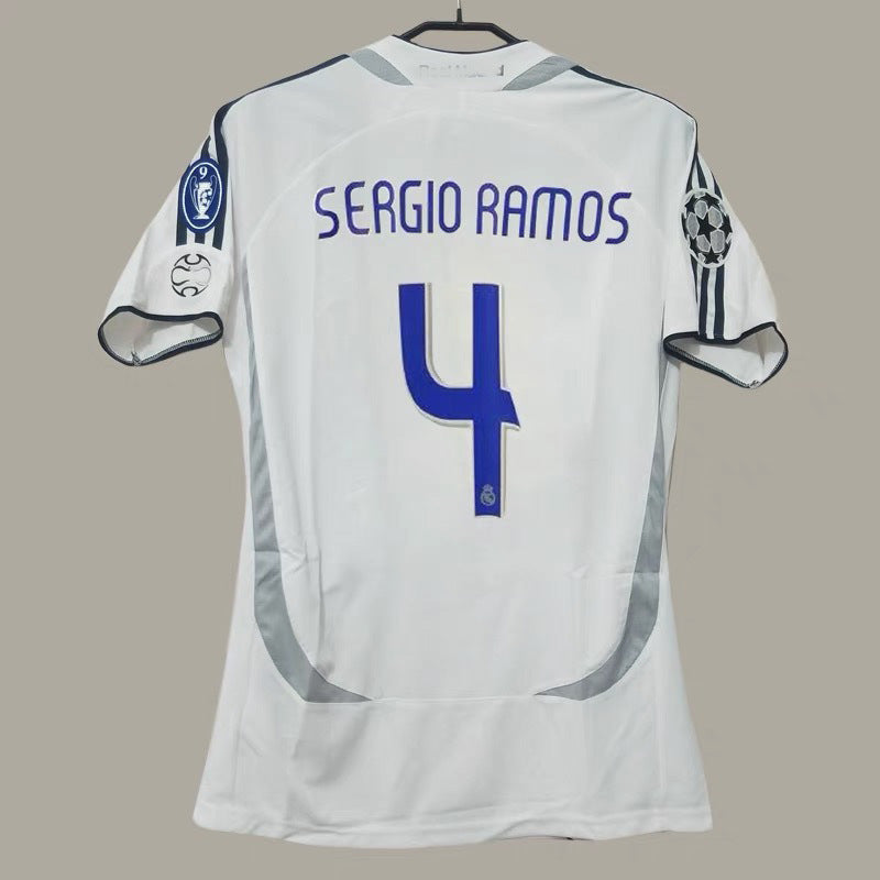 06-07 Real Madrid Retro Home Away Ronaldo Beckham Ra¨²l Guti Jersey