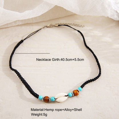 Ethnic shell necklace Bohemian style necklace