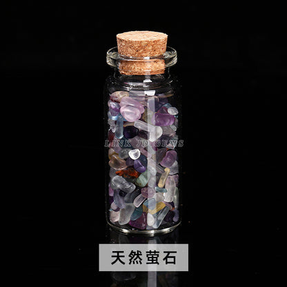 Crystal gravel wishing bottle jade agate gravel