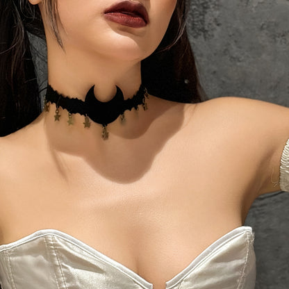 Halloween sword collar necklace