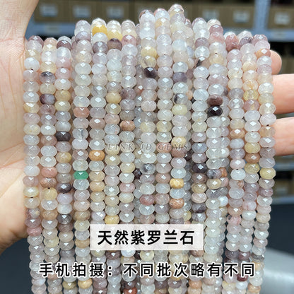 4 * 6Mm natural jade cut abacus beads