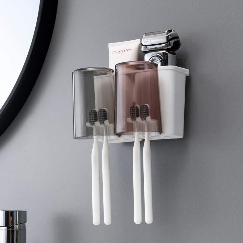 Wall-mounted Toothbrush Holder Set