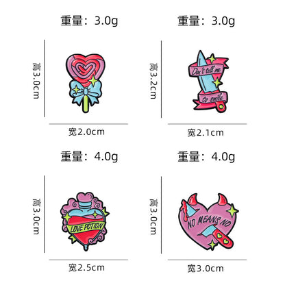 Cartoon Drip Alloy Brooch