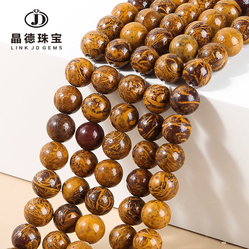 Rubber stone loose bead jewelry accessories