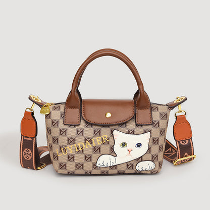 Versatile cute cartoon handbag