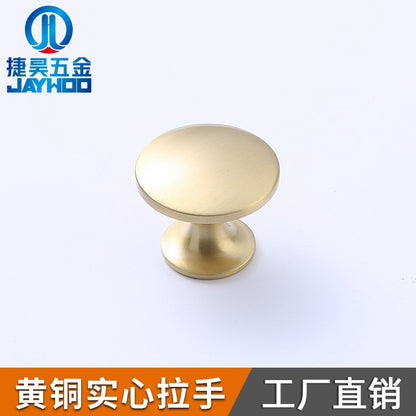 Round single hole cabinet door furniture handle