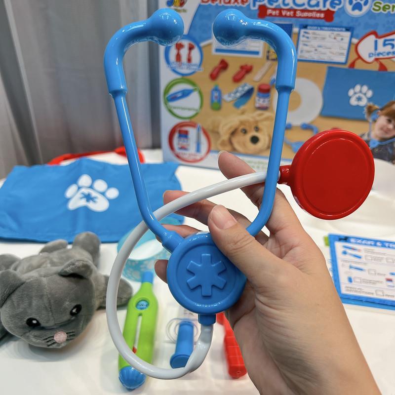 Children's Pretend Play Pet Doctor Toy Set Tools for Pretend Doctor Role-playing Games