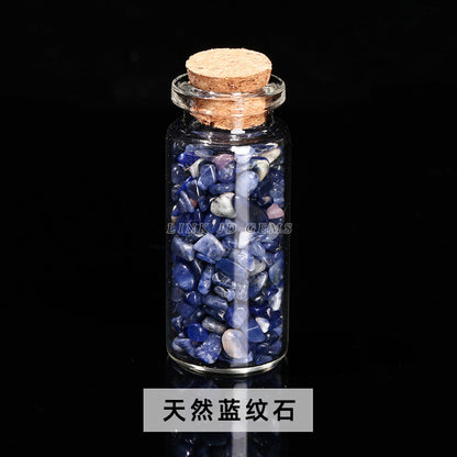 Crystal gravel wishing bottle jade agate gravel