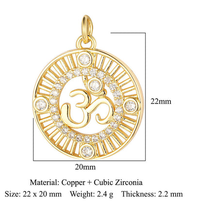 Virgin Angel Copper Zircon Pendant