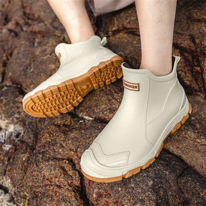 Short non-slip rubber shoes outdoor