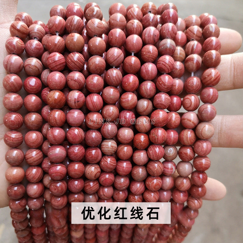 Wood grain stone loose beads DIY jewelry accessories beads