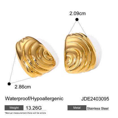 Pendientes de hilo de forma irregular 