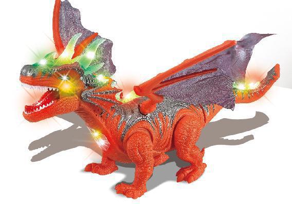 Electric Walking Dinosaur with Lights, Sounds, and Spray for Ages 0-6