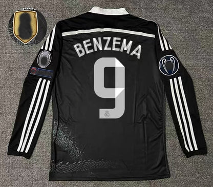 14-15 La Liga Real Madrid Retro Black Away Jersey