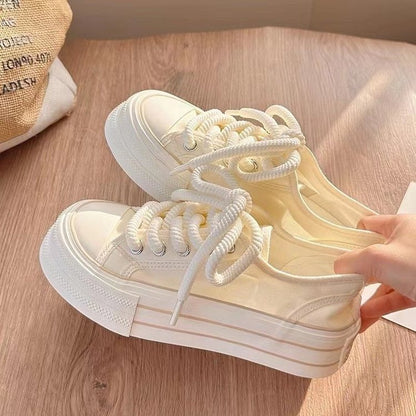 Internet celebrity platform canvas shoes