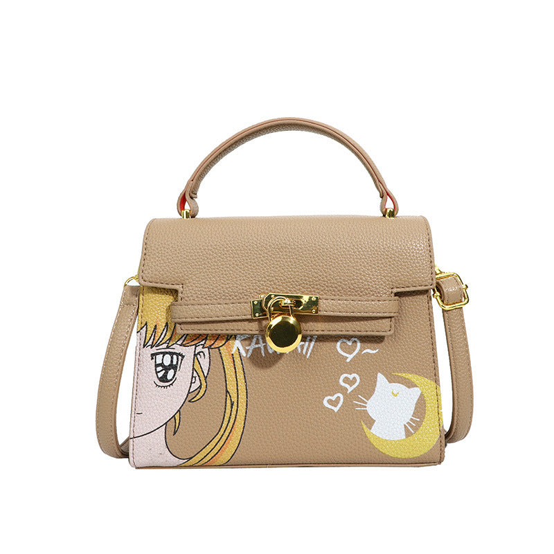 Cartoon large-capacity light luxury handbag