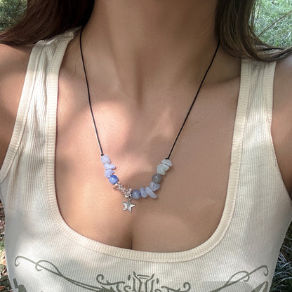 Gravel choker ladies necklace