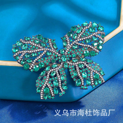 Emerald Butterfly Brooch