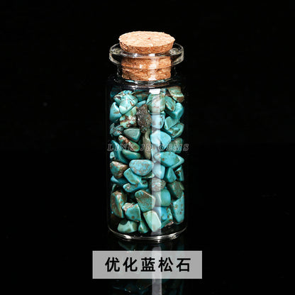 Crystal gravel wishing bottle jade agate gravel