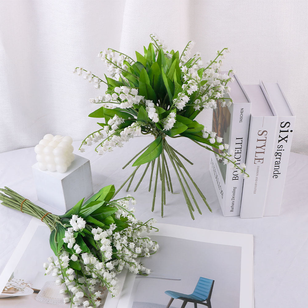 Artificial lily of the valley hanging