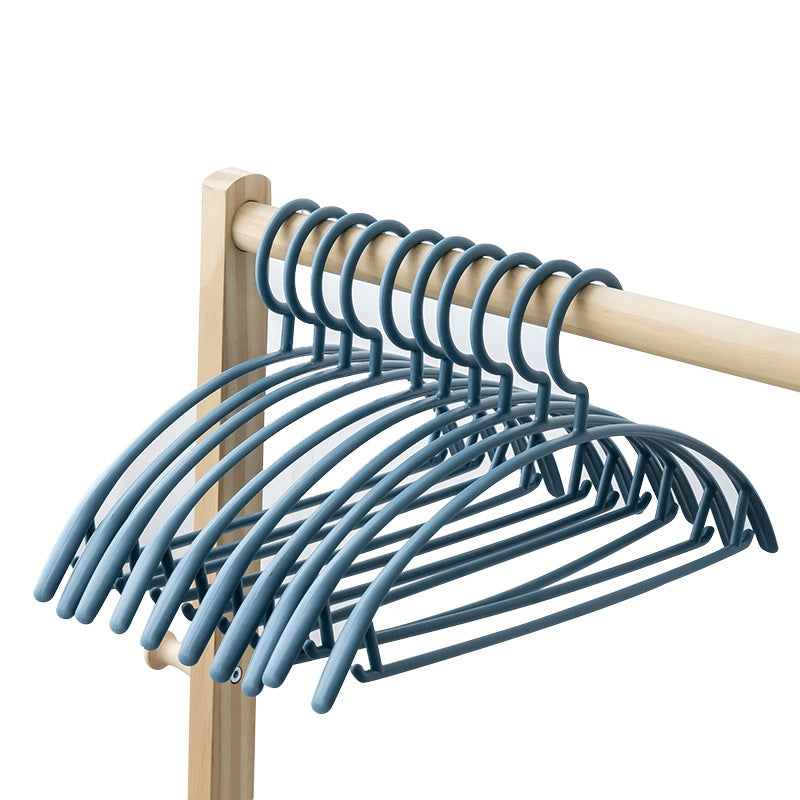 Non-slip non-marking coat hanger plastic