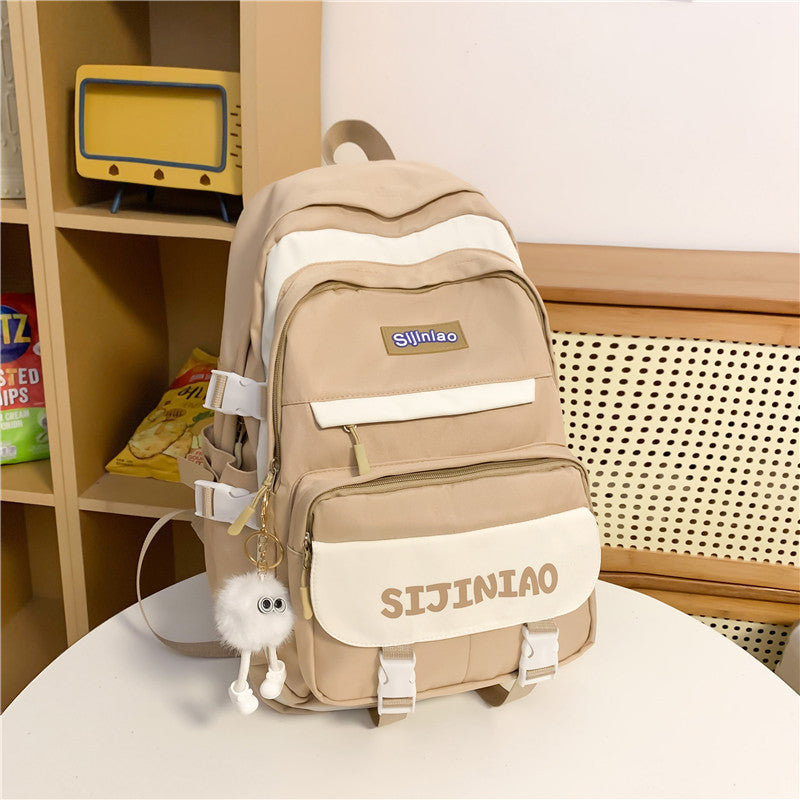 Large capacity school bag computer travel backpack