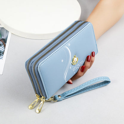 Pearl print mobile phone bag wallet