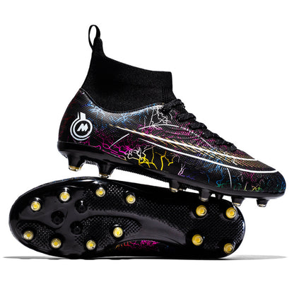 Big Size High-Top Soccer Shoes AG Long Studs TF Studs