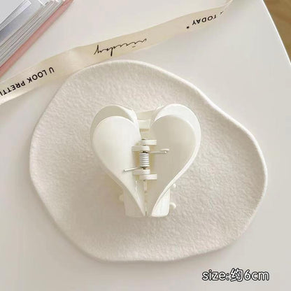 Love grab clip Double layer peach heart hairpin