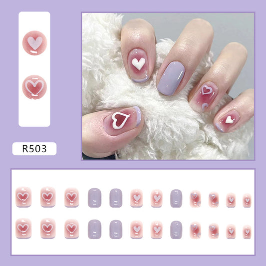 Instant Wearable Nail Stickers Simple Gradient New