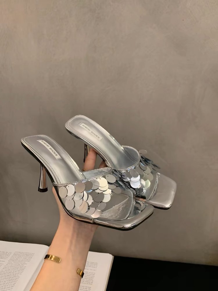 Summer high heels sandals