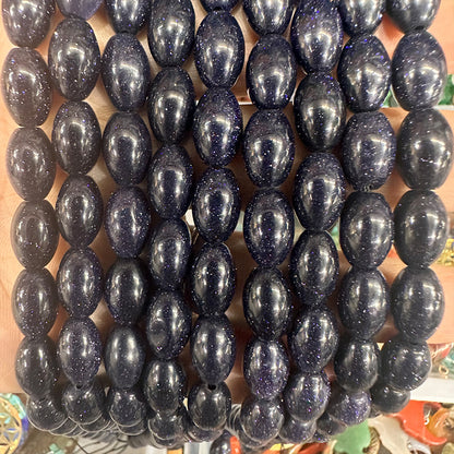 8*12mm natural stone oval rice beads