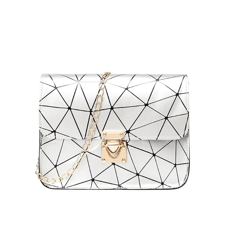 Rhombus chain small square bag