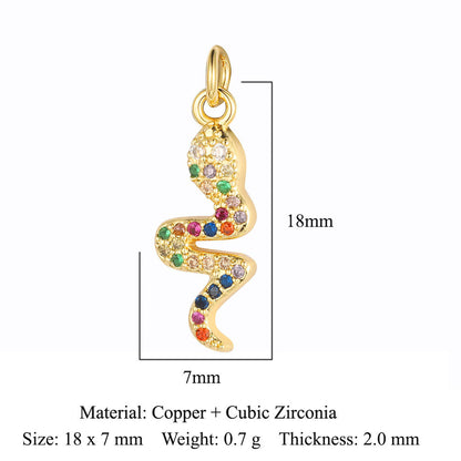 Feather wings tower copper zircon pendant