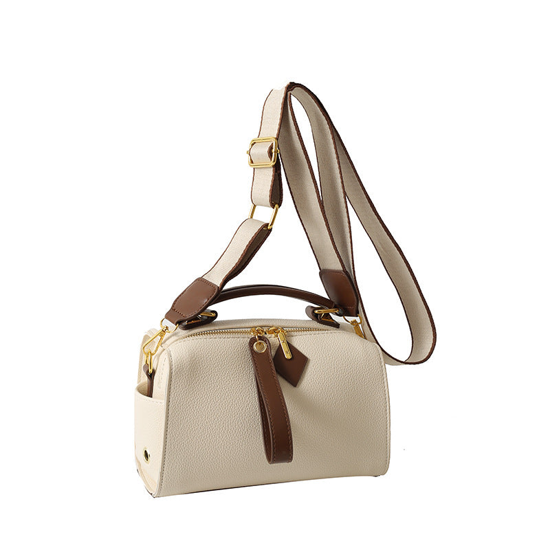 Solid color premium handbag