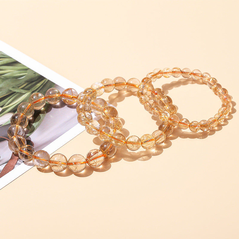 5A Natural Blonde Crystal Bracelet