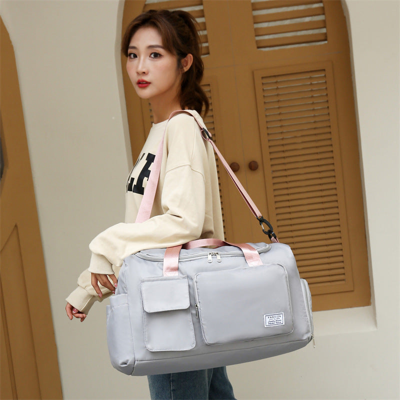 Dry and wet separation fitness bag travel bag