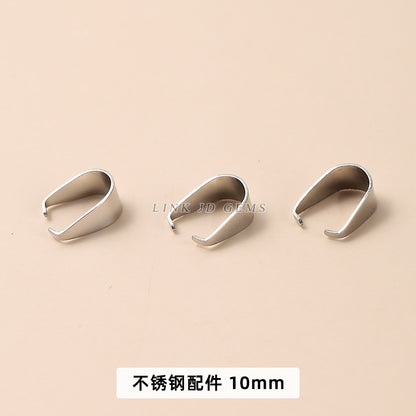 Stainless steel nine-character needle ear hook melon seeds and lobster buckle