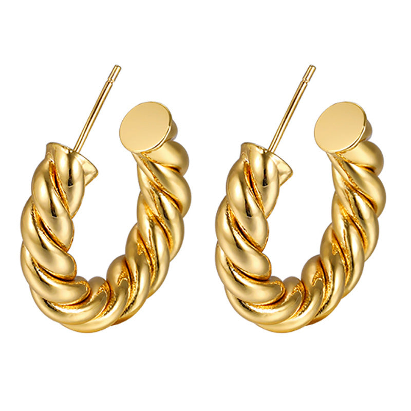 Free combination earrings set gold