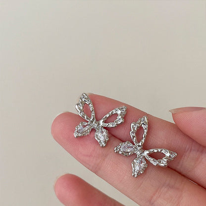 Temperament butterfly earrings woman