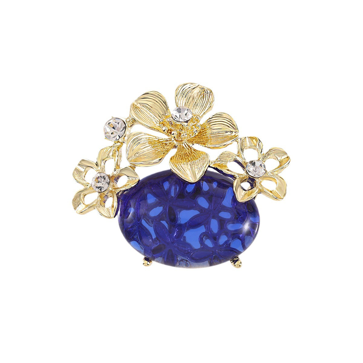 French Vintage Flower Brooch