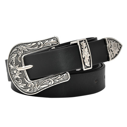 Vintage pin buckle belt