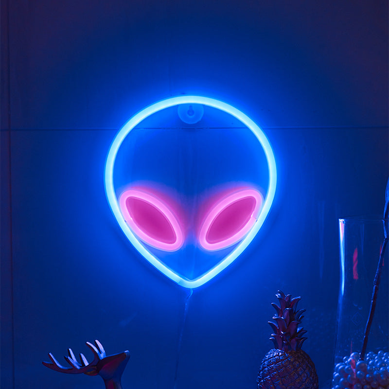 LED neon butterfly decorative lamp planet night light