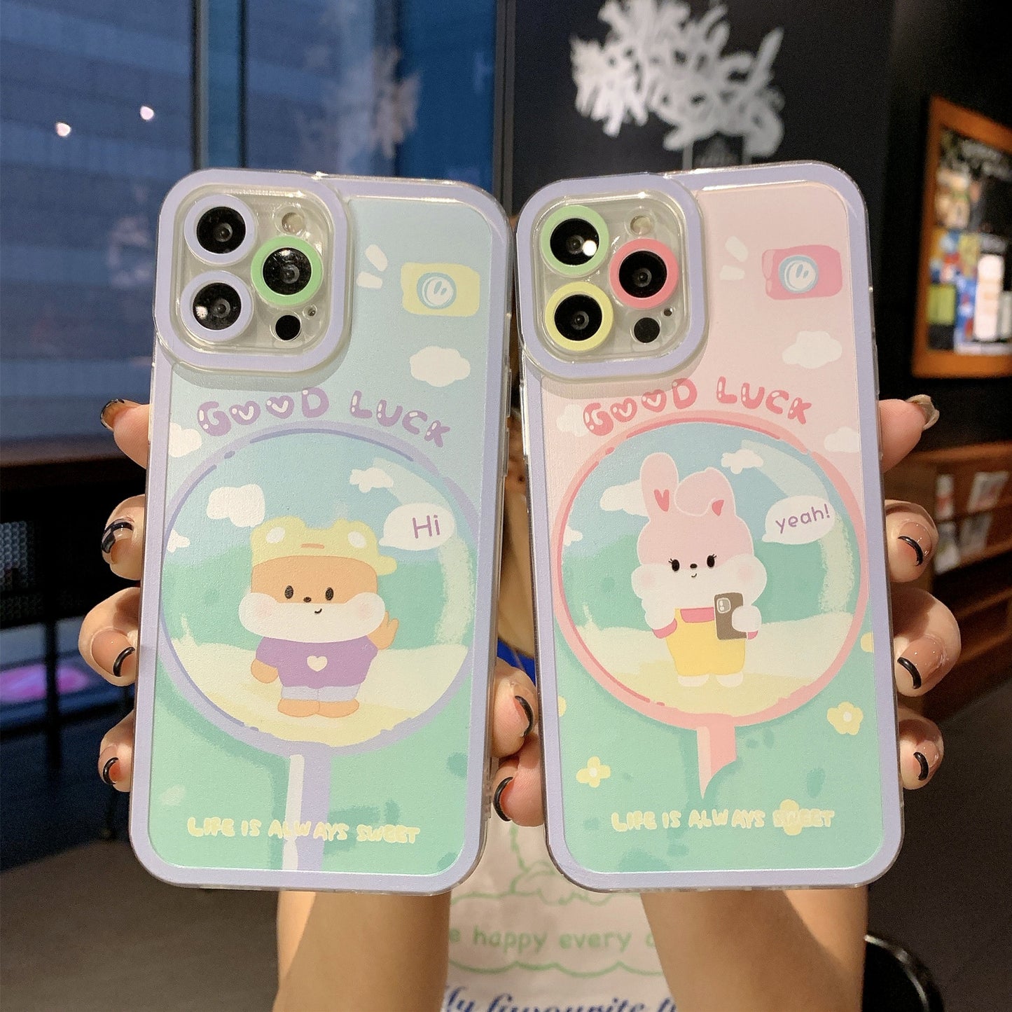 Huawei Honor X30 Angel Eye Full Cover V40 Cartoon Text TPU