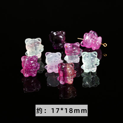 Color fluorite paper pattern barrel bead crystal engraving accessories